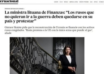 Finansų Ministrė: „Rusai, Kurie Nenori Kariauti, Turėtų Likti Savo šalyje Ir Protestuoti“