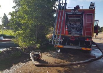 Kruonio Seniūnijoje Liepsnojo ūkinis Pastatas