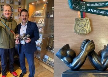 Gražus Europos Meistrų čempiono Gestas – Padovanotas Auksinis Medalis