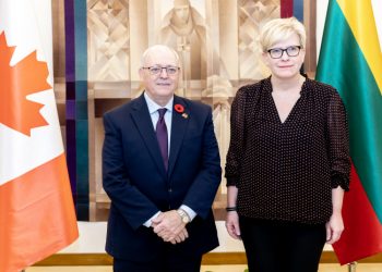 Ministrė Pirmininkė susitiko su Kanados Senato pirmininku George‘u J. Furey