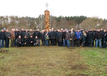 Panevėžyje Pašventintas šv. Kristoforo Koplytstulpis