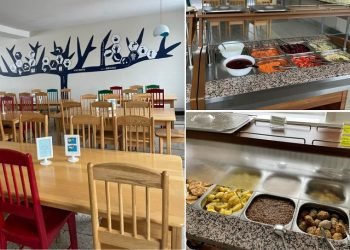 Mokinys sumoka 1,50-2,50€ ir gali į lėkštę dėtis ko nori ir kiek nori