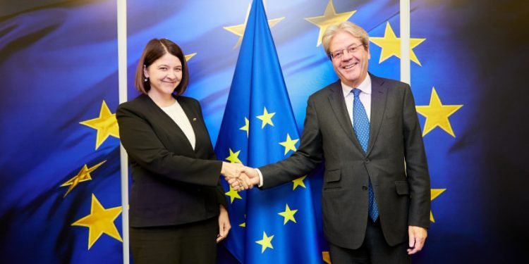 Finansų Ministrės Susitikime Su Komisaru P. Gentiloni Aptartas „Naujos Kartos Lietuva“ Plano įgyvendinimas Finansų Ministrės Susitikime Su Komisaru P. Gentiloni Aptartas „Naujos Kartos Lietuva“ Plano įgyvendinimas