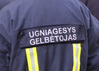 Alytaus Ugniagesiai Gaisre Išgebėjo Du Mažamečius Vaikus Ir  Juos Prižiūrėjusią Paauglę