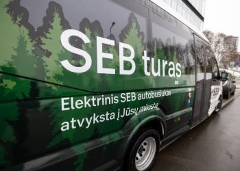 Kaišiadorių Gyventojams SEB Banko Paslaugas Teiks Mieste įsikūręs Elektrinis Autobusiukas