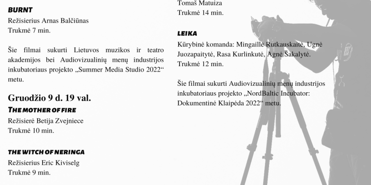 Svėdasuose – Trumpametražių Filmų Vakarai