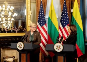 Ministrė Pirmininkė Vašingtone susitiko su JAV Viceprezidente – aptarti dvišaliai santykiai, parama Ukrainai, saugumo situacija Europoje