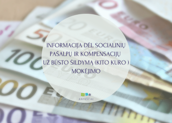 INFORMACIJA DĖL SOCIALINIŲ PAŠALPŲ IR KOMPENSACIJŲ UŽ BŪSTO ŠILDYMĄ (KITO KURO ) MOKĖJIMO