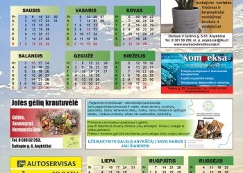 Jau Turime 2023 Metų Kalendorių