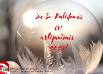 A. Dulkys Sveikina Medikus Ir Visuomenę Artėjančių švenčių Proga