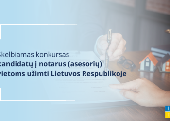 Teisingumo Ministerija Skelbia Konkursą Laisvoms Kandidatų į Notarus Vietoms Užimti