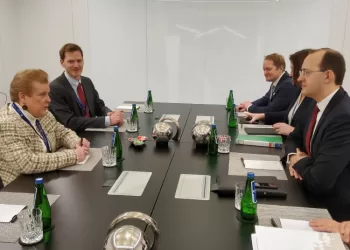 Ministras M. Skuodis Aptarė „Rail Baltica“ įgyvendinimą Su Projekto Koordinatore C. Trautmann