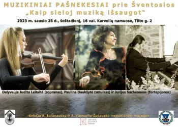 Šeštadienį Svečiuosis Solistė Judita Leitaitė