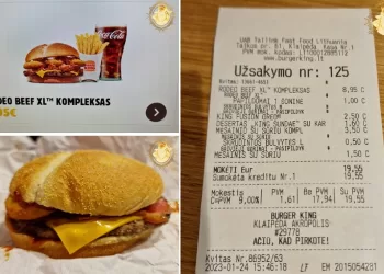 Restorane pritrenkė mėsainio kaina: jau seniai nebuvau taip „išdurtas“