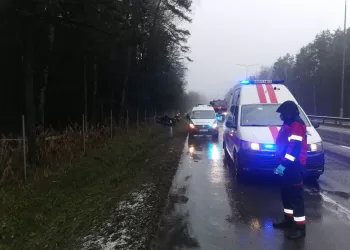 Kruonyje, Eismo įvykio Metu, Nukentėjo Policijos Pareigūnas