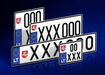Rudenį Vairuotojai Galės įsigyti Naujo Dizaino Numerio ženklus Su Vyčiu