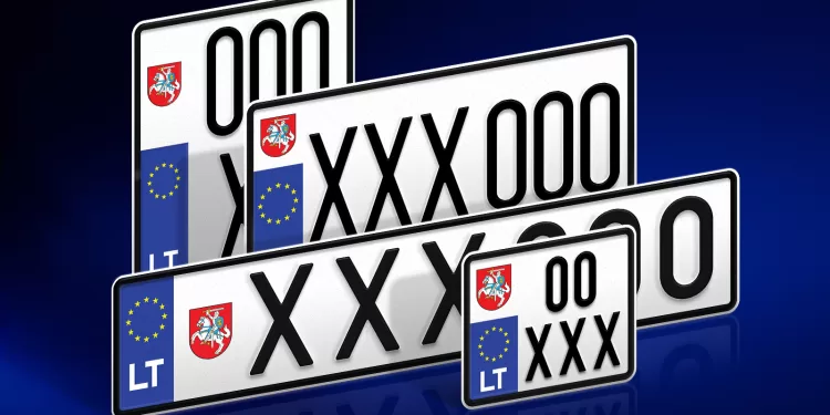 Rudenį Vairuotojai Galės įsigyti Naujo Dizaino Numerio ženklus Su Vyčiu