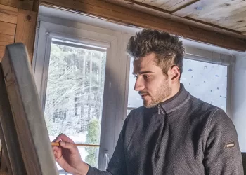 Dalininko Darbuose Gamtos Vaizdai Ir Kompoziciniai Maketai