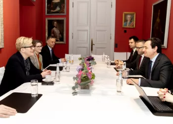 Premjerė susitiko su Kosovo Ministru Pirmininku Albinu Kurti