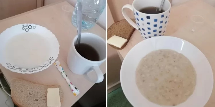 Ant spintelių numeta po riekę duonos ar batono