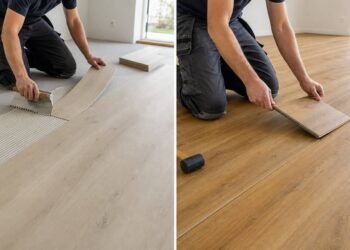 Klijuojamos ar sukabinamos vinilinės grindys: ką reiškia CLICK sistema ir kurią rinktis?