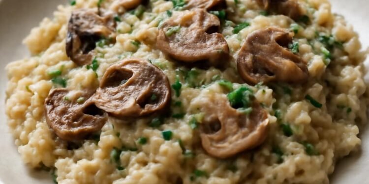 Receptas: Kremiškas grybų rizotas su parmezanu Receptas: Kremiškas grybų rizotas su parmezanu