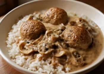 Receptas: Jautienos stroganovas su grietine ir pievagrybiais