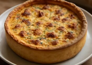 Receptas: Prancūziškas quiche su ožkos sūriu ir špinatais