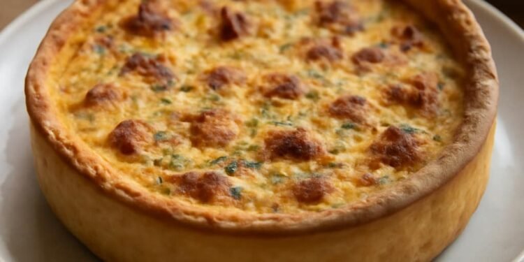 Receptas: Prancūziškas quiche su ožkos sūriu ir špinatais Receptas: Prancūziškas quiche su ožkos sūriu ir špinatais