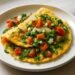 Receptas: Daržovių omletas su sūriu